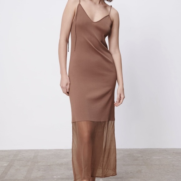 ZARA Limited Edition Knit Slip Dress BNWT - Picture 8 of 9